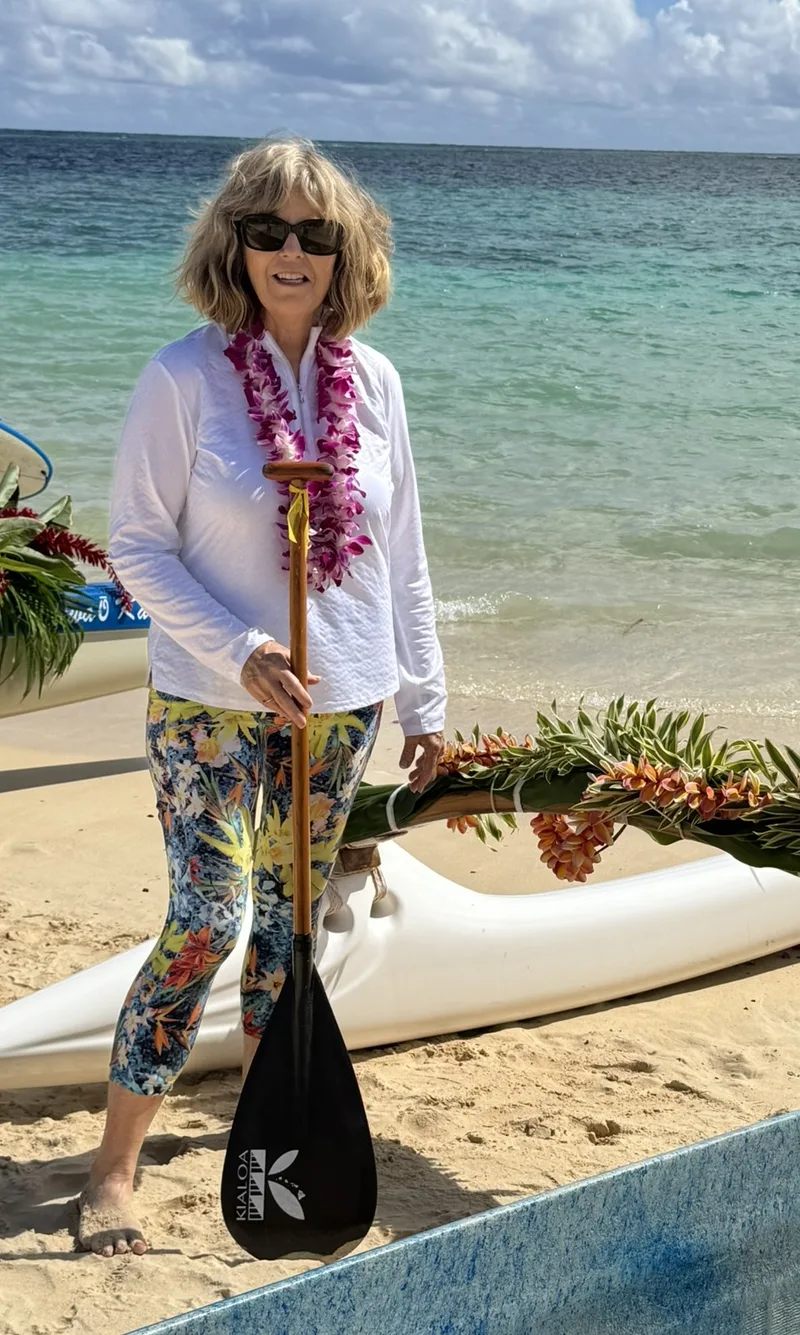 Donna at a beach